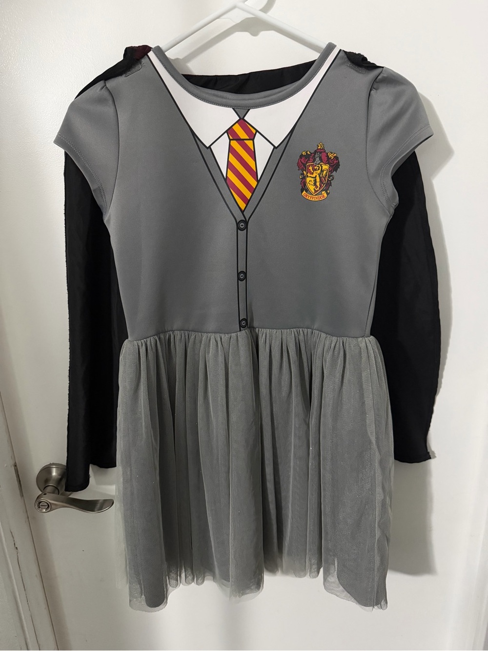Harry Potter Gryffindor Girls Costume Dress & Cape Size 10/12